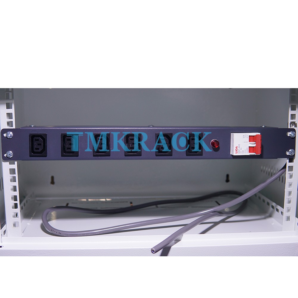 Thanh nguồn PDU 6 cổng C13 MCB20A 19inch TMK RACK, Giải pháp cấp nguồn hiệu quả cho tủ rack